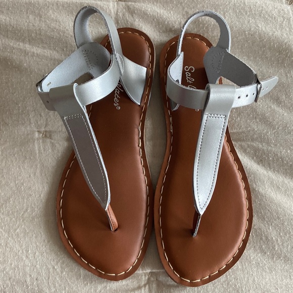 Salt Water Sandals by Hoy Shoes Salt Water Silver Sandals Poshmark